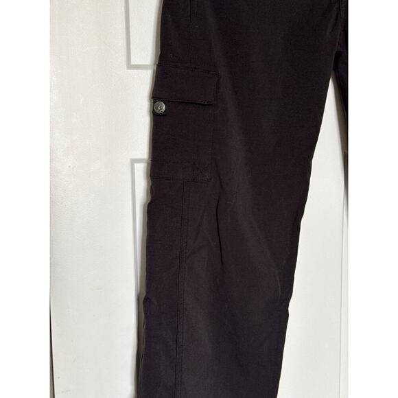 Prana Women’s Black Cargo Pants Size  M Hiking Outdoors Casual - Picture 4 of 9